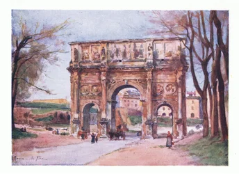 Konstantinsbogen, aus Rom veröffentlicht von A & C Black Ltd, 1925